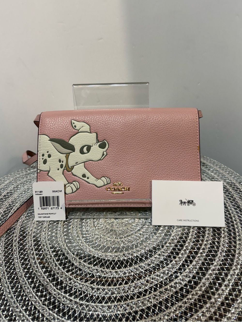 Coach x Disney Hayden Foldover Crossbody Cluth with Dalmatian NWT